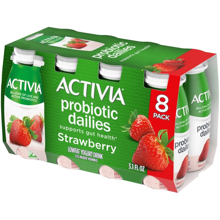 Activia probiotic nutrition facts