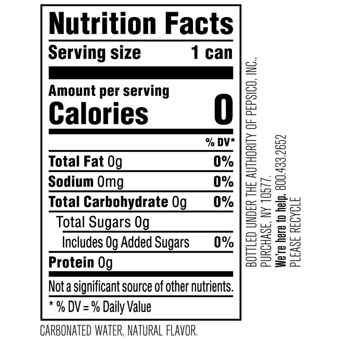 Bubly burst nutrition facts