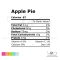 Nutrition facts apple pie